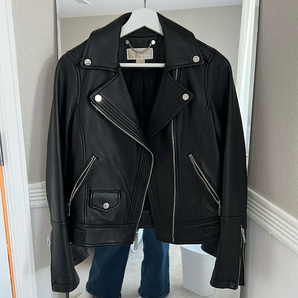 Michael Kors Genuine Leather Jacket - size XS
